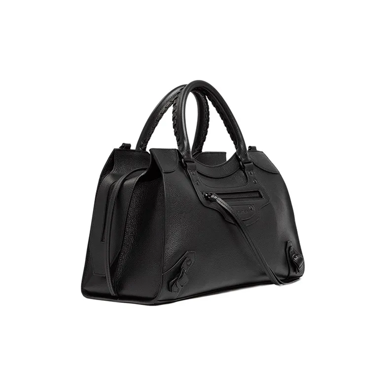Balenciaga Leather Handbag Women's Black-1