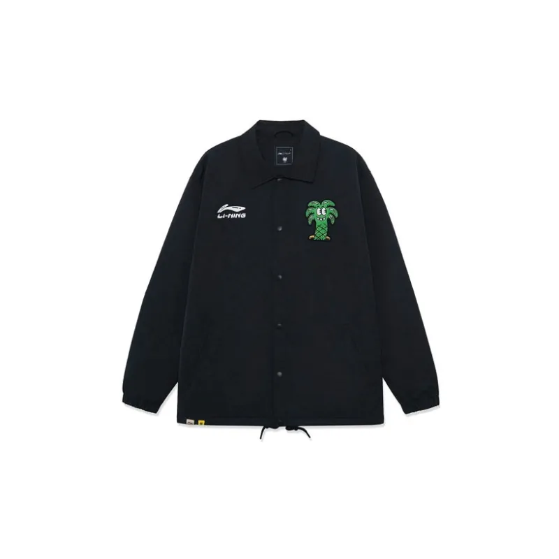 LiNing x Steven Harrington Skateboard Jacket Men's Black-1