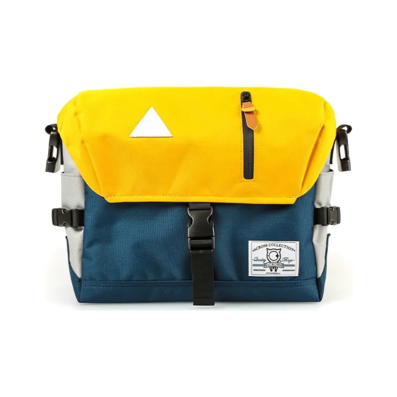 ACROSS Oxford Water Repellent Messenger Bag, Commute Bag, Crossbody Bag Regular Unisex Multicolor-28