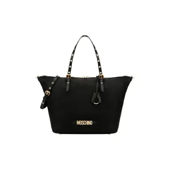 MOSCHINO MOSCHINO Luggage Collection Fabric Tote Bag Shopping Bag Handbag Shoulder Bag Large Size Women's Black