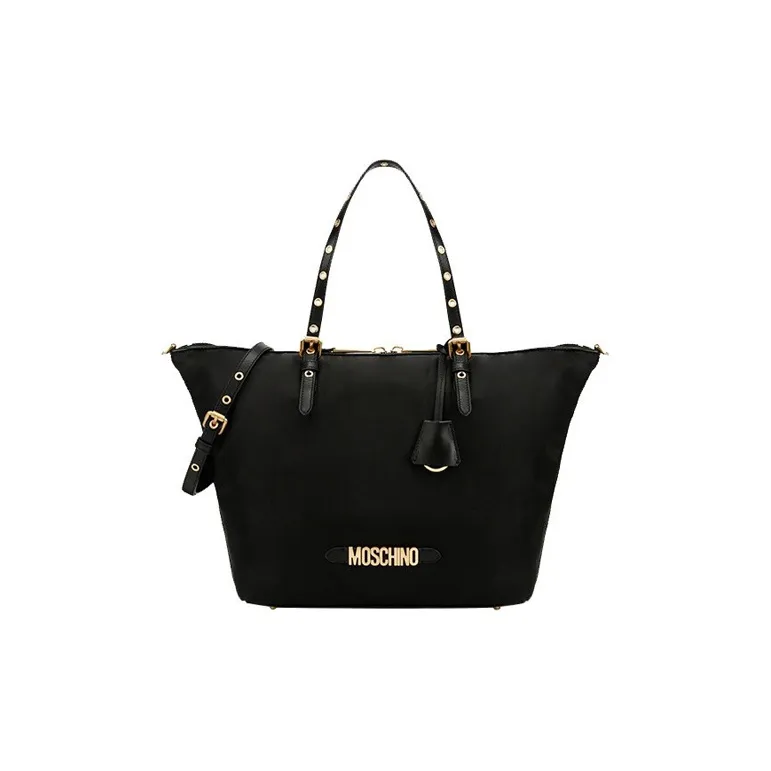 MOSCHINO MOSCHINO Luggage Collection Fabric Tote Bag Shopping Bag Handbag Shoulder Bag Large Size Women's Black-0