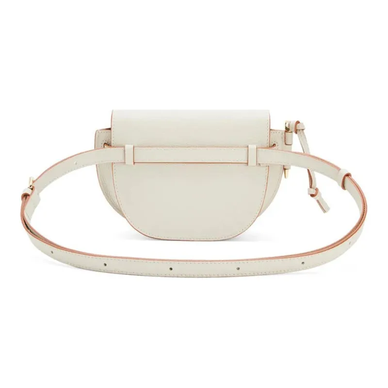 LOEWE Gate Cotton One Shoulder Handbag Crossbody Bag Mini Women's White-5