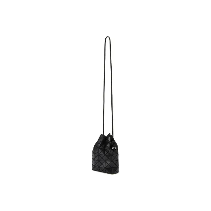 ISSEY MIYAKE WringPrism Polyester Bucket Bag Crossbody Bag Women's Black-0