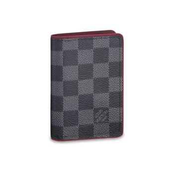 LOUIS VUITTON Canvas Wallet Unisex Black