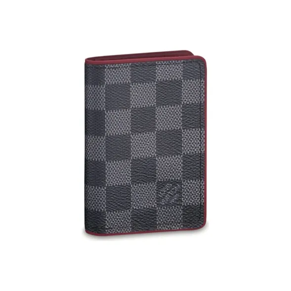 LOUIS VUITTON Canvas Wallet Unisex Black-0