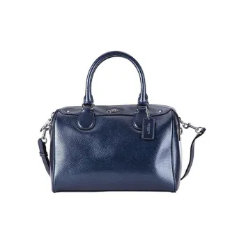 COACH Bennett Genuine Leather Portable One Shoulder Crossbody Bag Medium Size Women's Pearlescent Blue