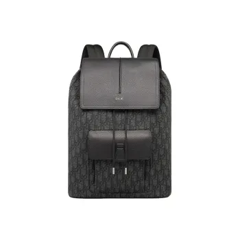 DIOR Grain Calfskin Backpack Men's Black