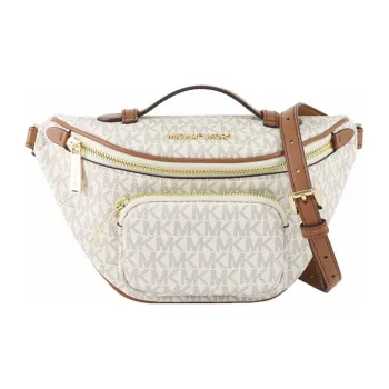 MICHAEL KORS MICHAEL KORS Luggage Collection Cow Leather Fanny Pack Women's Vanilla