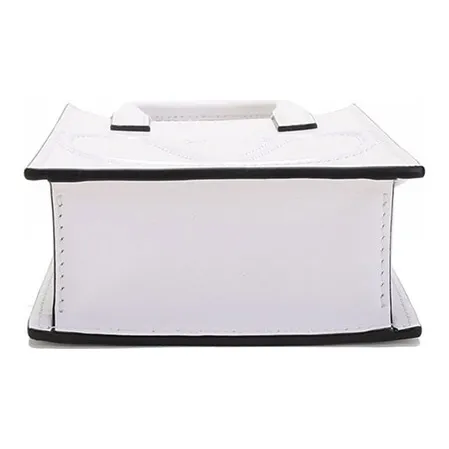 Valentino Leather Cell Phone Pouch Portable Crossbody Bag Shoulder Bag Women's White-4