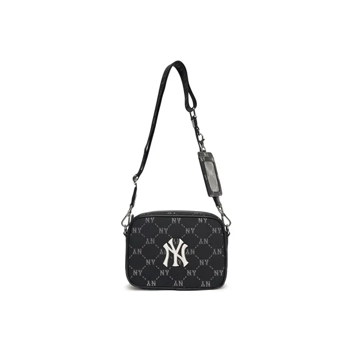 MLB Monogram Collection Polyester Camera Bag, Combo Bag, Shoulder Bag, Crossbody Bag Regular Unisex Black-4