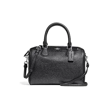 COACH Bennett Leather Shoulder Bag, Crossbody Bag, Handbag Small Size Women's Black