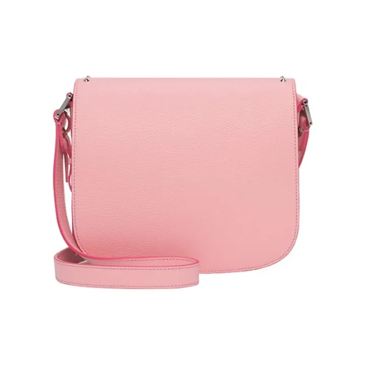 MCM Patricia Visetos Leather Shoulder Bag Crossbody Bag Small Size Women's Pink-1
