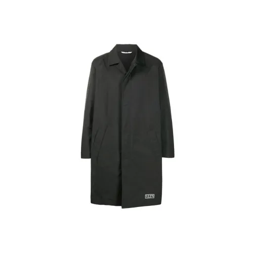 Valentino Coats Men Black