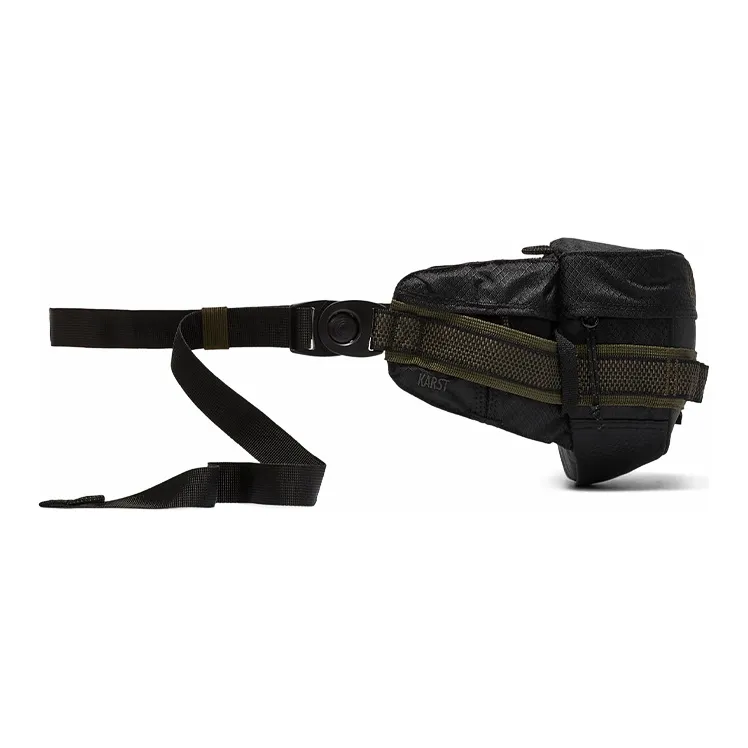 Nike Polyester With Nylon Sling Bags One Shoulder Crossbody Fanny Pack Regular Unisex Black-1