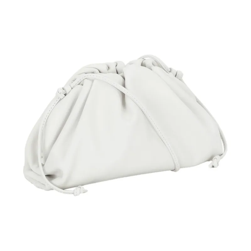 Bottega Veneta POUCH Cloud Bag Cow Leather Handheld Crossbody Bag, Shoulder Bag Women's Cream White-1