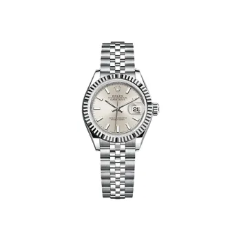 ROLEX Women's Apparel Log Series Automatic Mechanical Movement Women's Watch 28mm Silver Dial Oystersteel Case
