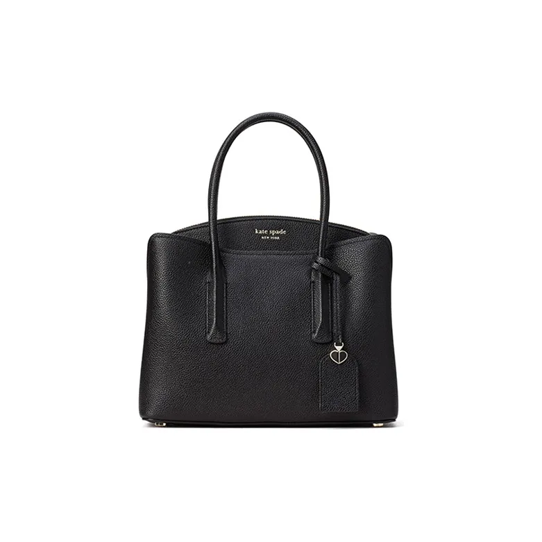 Kate Spade Margau Leather Handle Bag Medium Size Women's Black-4