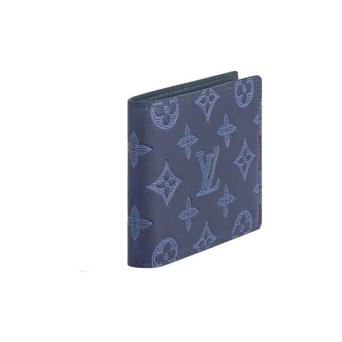 LOUIS VUITTON Multiple Wallet Monogram Shadow Navy Blue-2