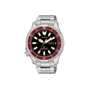 CITIZEN Automatic Mechanical Movement Stainless Steel Strap Watch Men's Watches Black Dial