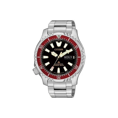 CITIZEN Automatic Mechanical Movement Stainless Steel Strap Watch Men's Watches Black Dial