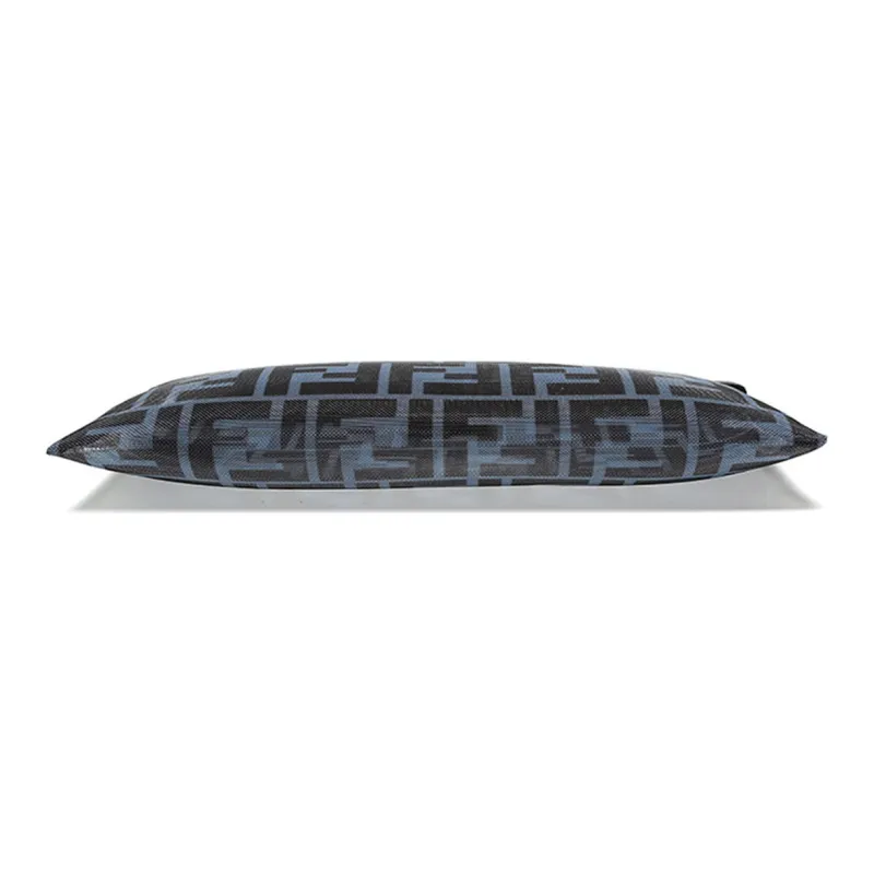 FENDI Fabric Toiletry Bag Small Size Women's Blue-3