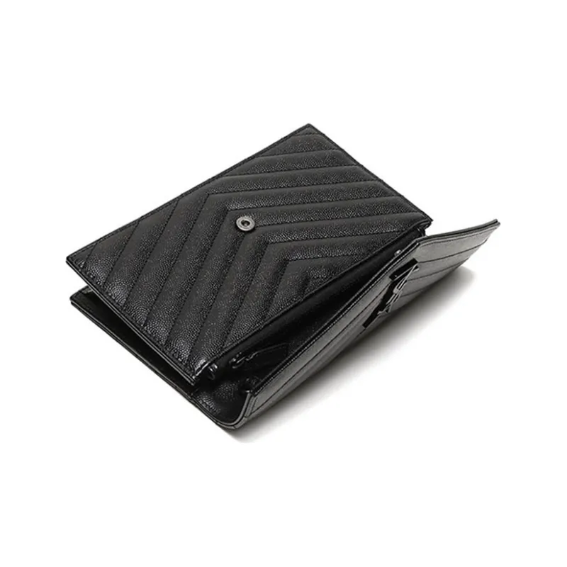 SAINT LAURENT Chain Wallet Monogram Black-6