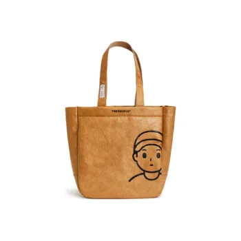 Finerworld Kraft Paper Tote Bag Shopping Bag Gym Bag Shoulder Bag Unisex Multicolor