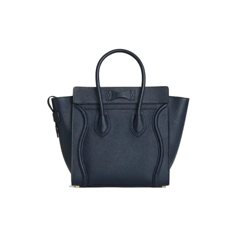 CELINE Luggage Cow Leather Handbags Shoulder Bag Crossbody Bag Extra Small Women's Marine Blue-1