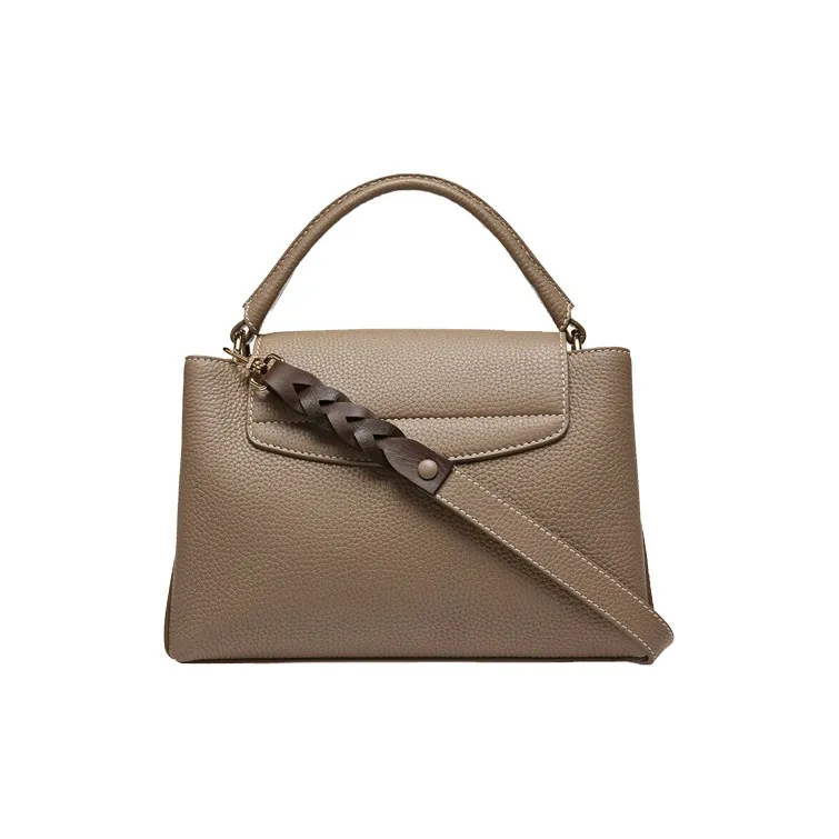 BALLY Layka Cow Leather Crossbody Bags Handbags Small Size Women's Brown-1