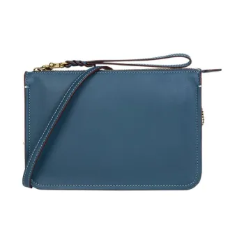 COACH Soho Leather One Shoulder Crossbody Handheld Handbag Crossbody Bag Small Size Women's Denim Blue