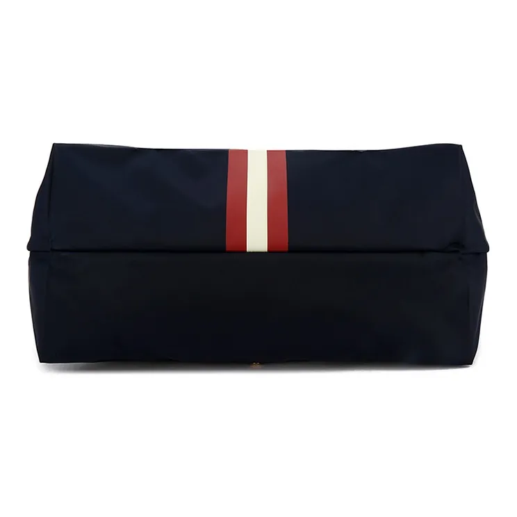 BALLY Nylon Tote Bag Shopping Bag Travel Bag Large Size Men's Dark Blue-4