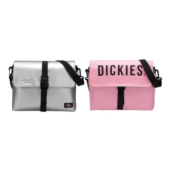 Dickies Nylon Fabric Messenger Bag Shoulder Bag Regular Unisex Pink/Silver