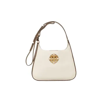 TORY BURCH Miller Leather Suede Bonded Shoulder Bag Handbags Shoulder Bag Crossbody Bag Small Size Women's Ivory White