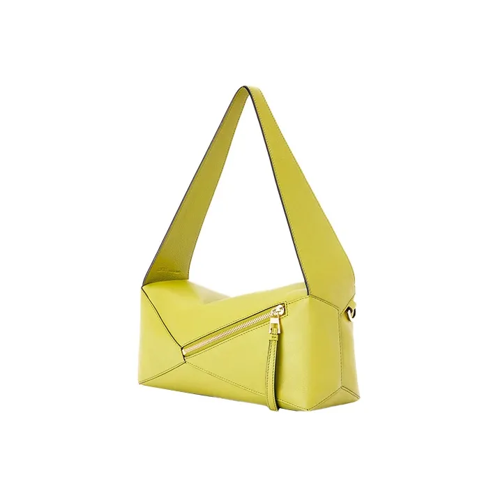 LOEWE Puzzle Hobo Nappa Leather Shoulder Bag, Handbag, Shoulder Bag Women's Lemon-4