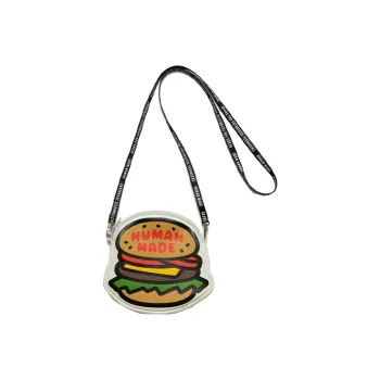 HUMAN MADE PU Hamburger Crossbody Bag, Shoulder Bag Regular Women's White & Multicolor