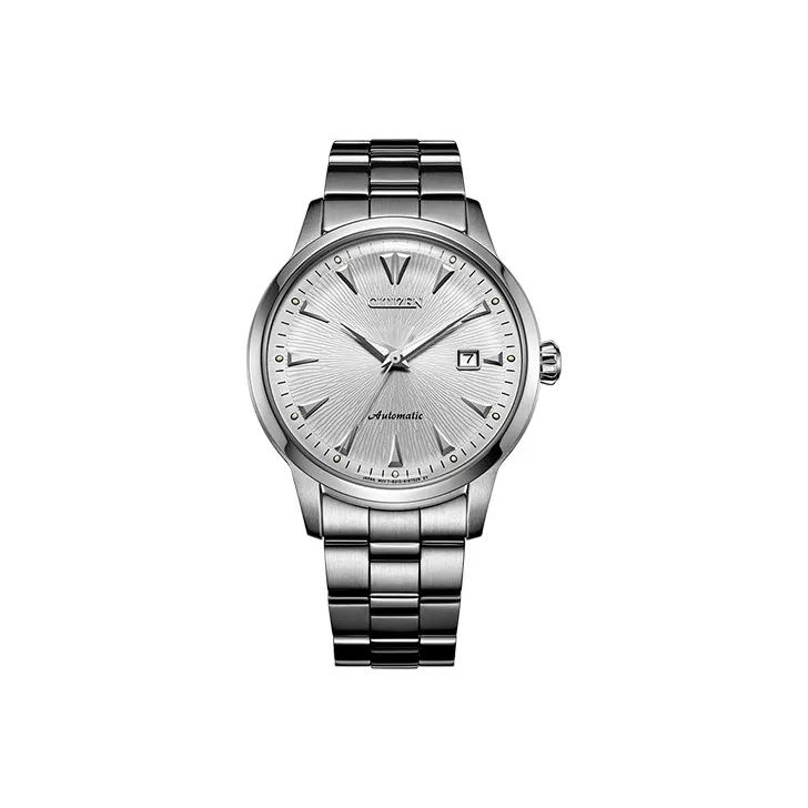 CITIZEN Automatic Mechanical Movement Stainless Steel Strap Watch Men's Watch Silver Dial-0
