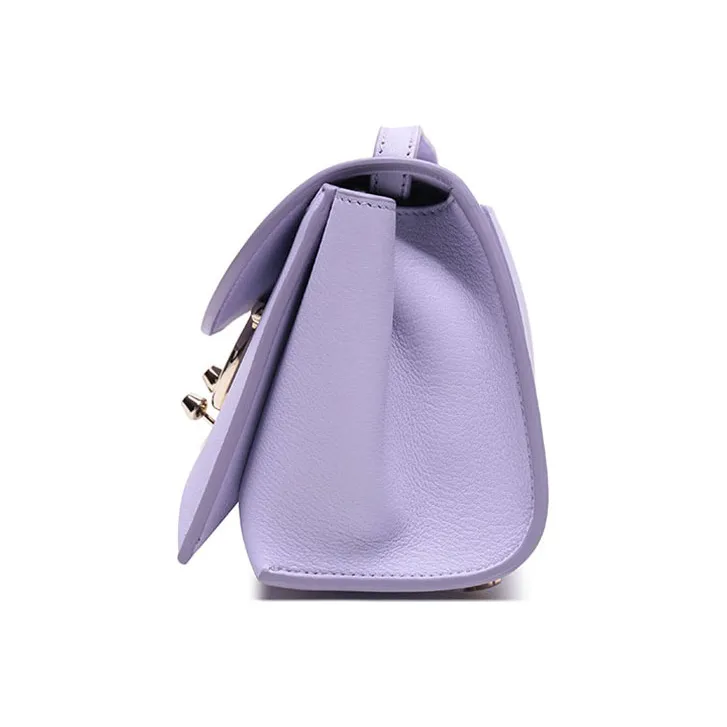 FERRAGAMO Cow Leather Shoulder Bag Women's Lilac Purple-2