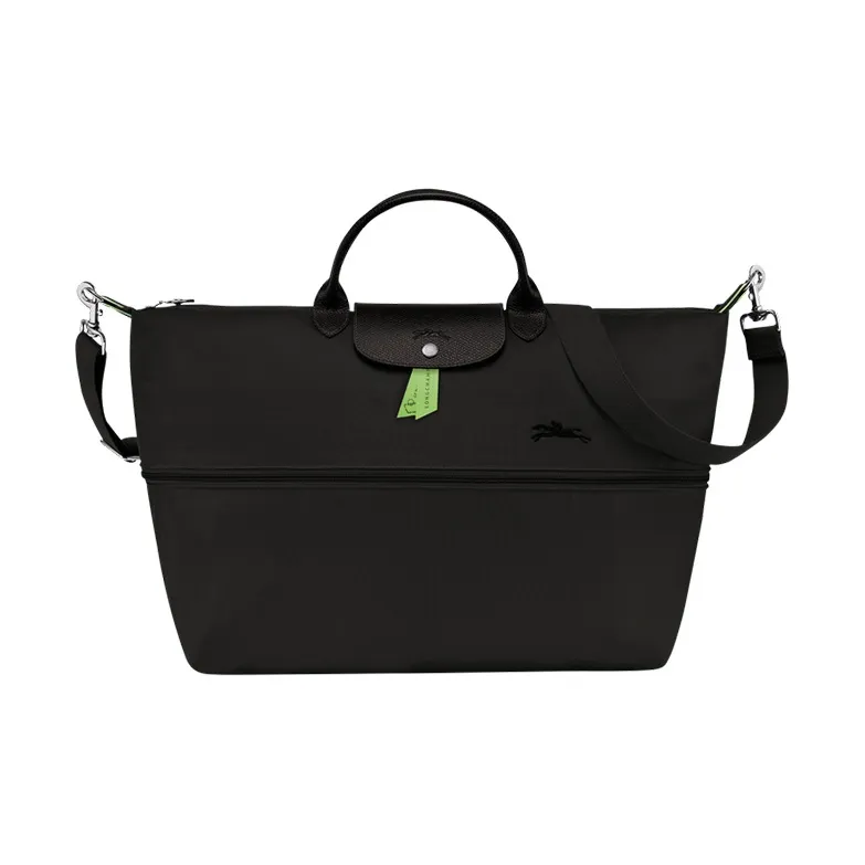 LONGCHAMP Le Pliage Green Canvas Canvas Bag Handbags Unisex Black-1