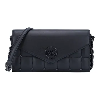 MICHAEL KORS Carmen Leather Envelope Bag Crossbody Bags Large Size Women's Black