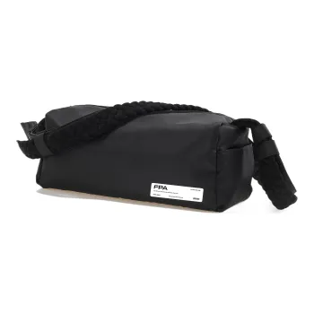 FPA Polyester Long Square Bag, Shoulder Bag, Crossbody Bag Regular Unisex Black