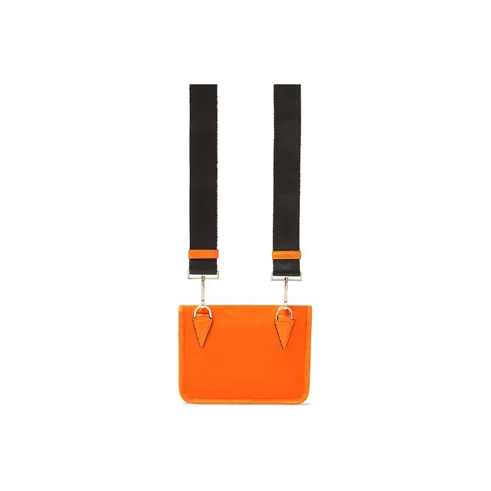 FANSIZHE Nylon Messenger Bag Crossbody Bags Small Size Men's Orange-1