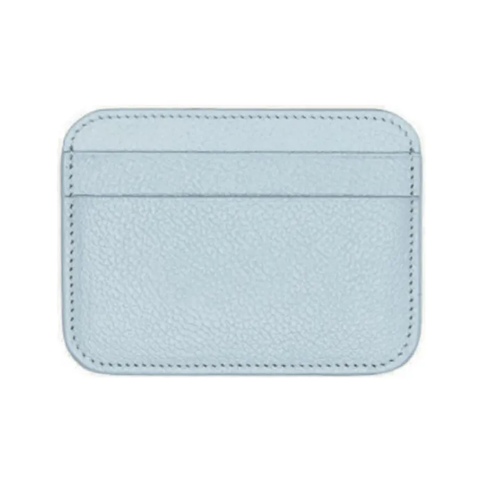 Balenciaga Balenciaga Luggage Collection Grained Calfskin Card Clip Card Holder Women's Blue And White-1