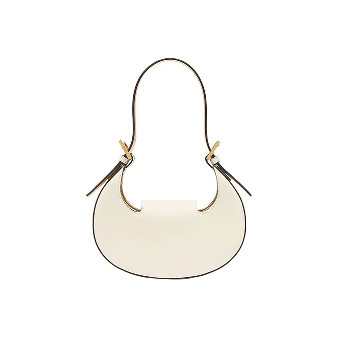 FENDI Cookie Calfskin Handbag, Shoulder Bag Women's White-3
