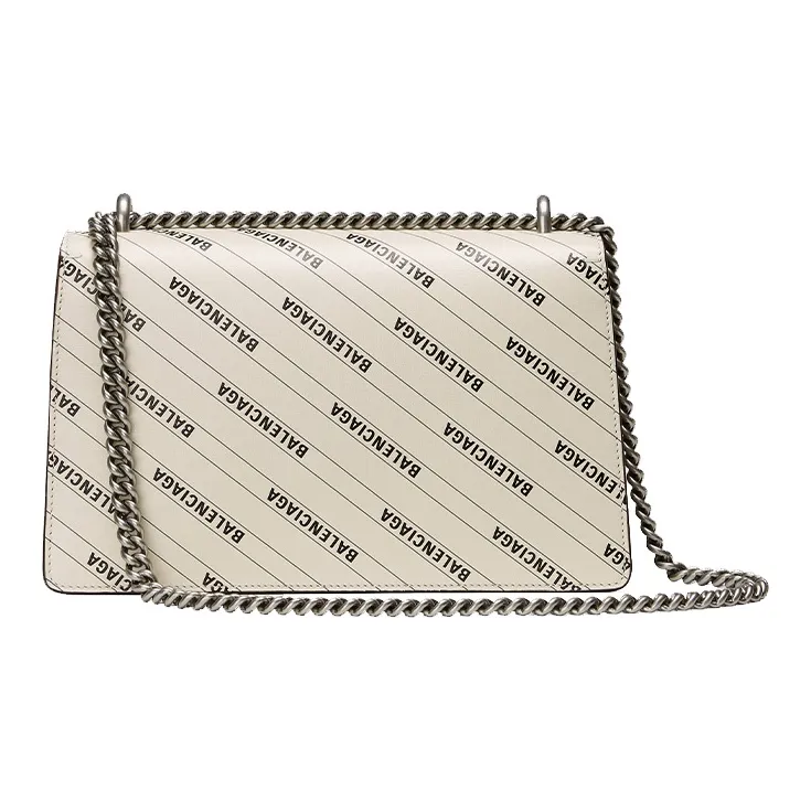 GUCCI Dionysus Leather Crossbody Bag Small Size Women's White-2