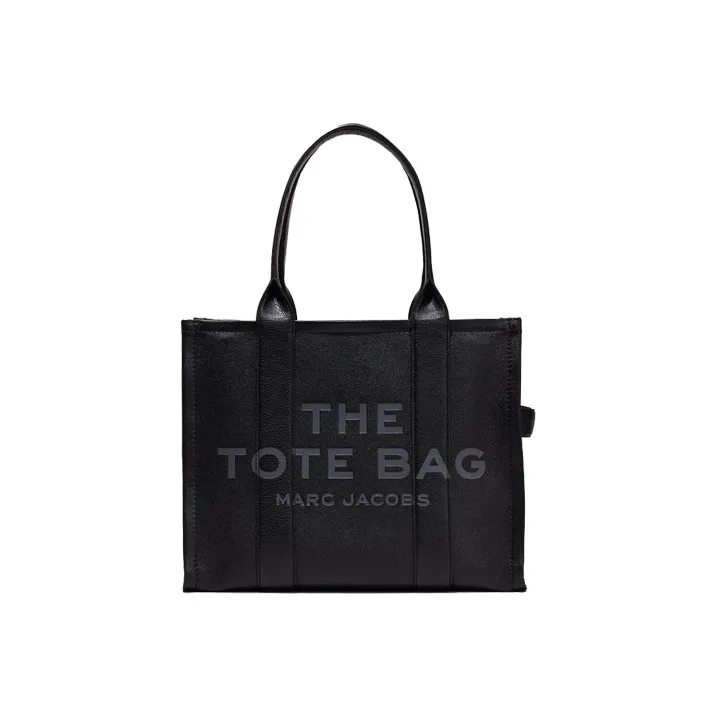 MARC JACOBS Tote Leather Tote Bag, Shopping Bag, Shoulder Bag, Handbag Tubas Unisex Black-0