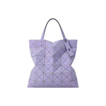 ISSEY MIYAKE Polyester Tote Bag Shopping Bag Shoulder Bag Handbag Women's Purple