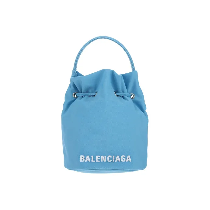 Balenciaga Nylon Handbag Women's Light Blue-0