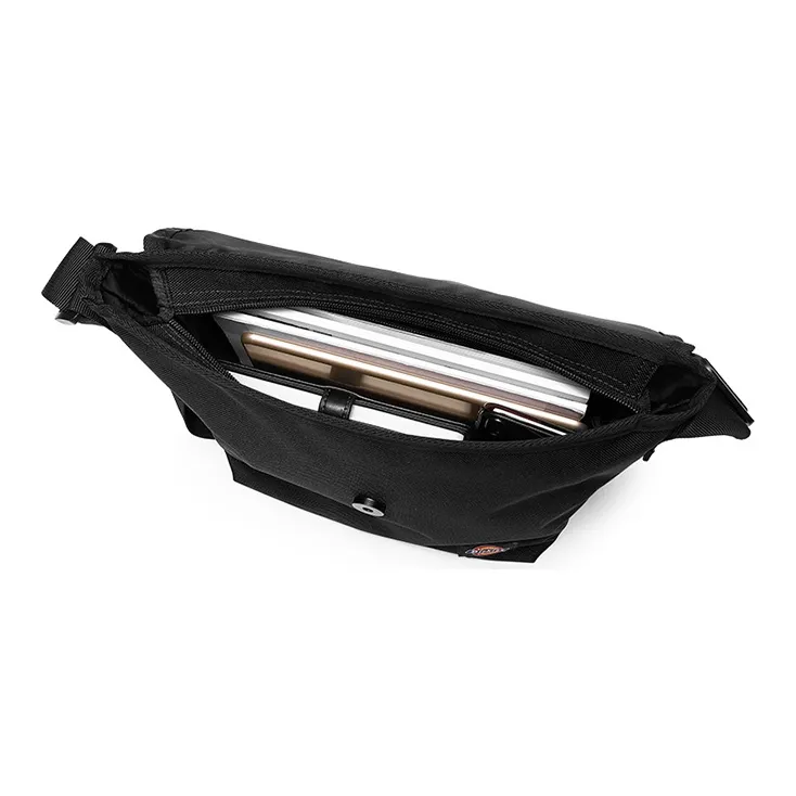 Dickies Polyester Messenger Bag Shoulder Bag Crossbody Bag Medium Size Unisex Black-2