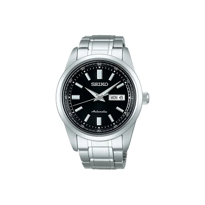 SEIKO Presage Series Mechanical Movement Stainless Steel Strap Watch Men's Watches Black Dial SARV003-0