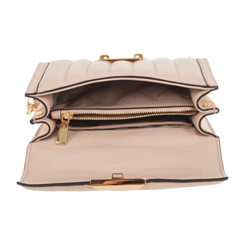 MICHAEL KORS Whitney Sheepskin Envelope Bag, Shoulder Bag, Crossbody Bag Trumpets Women's Nude Pink-6